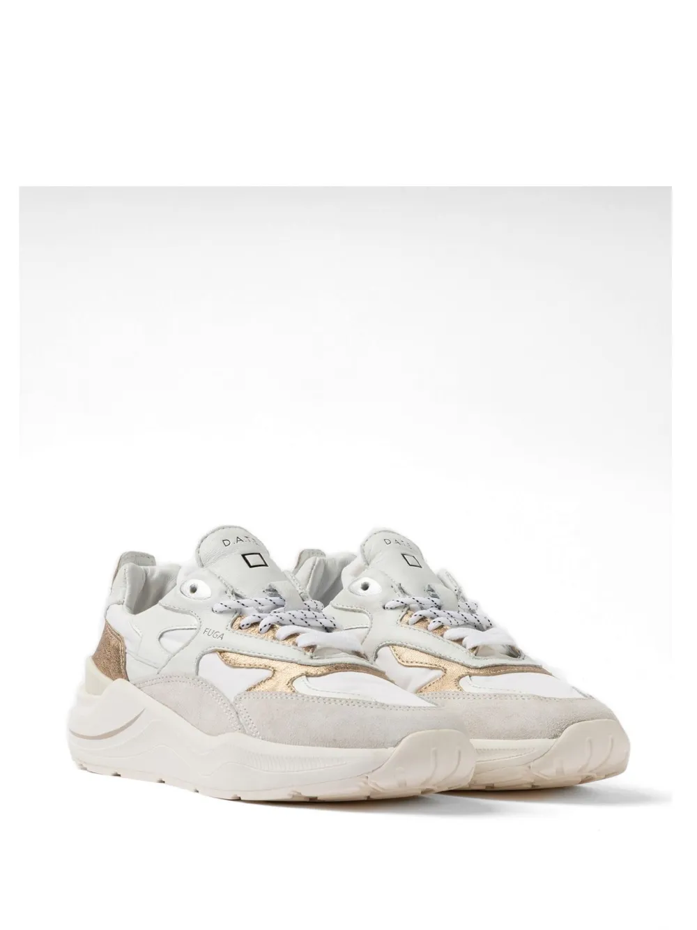 D.A.T.E. Fuga panelled sneakers Wit