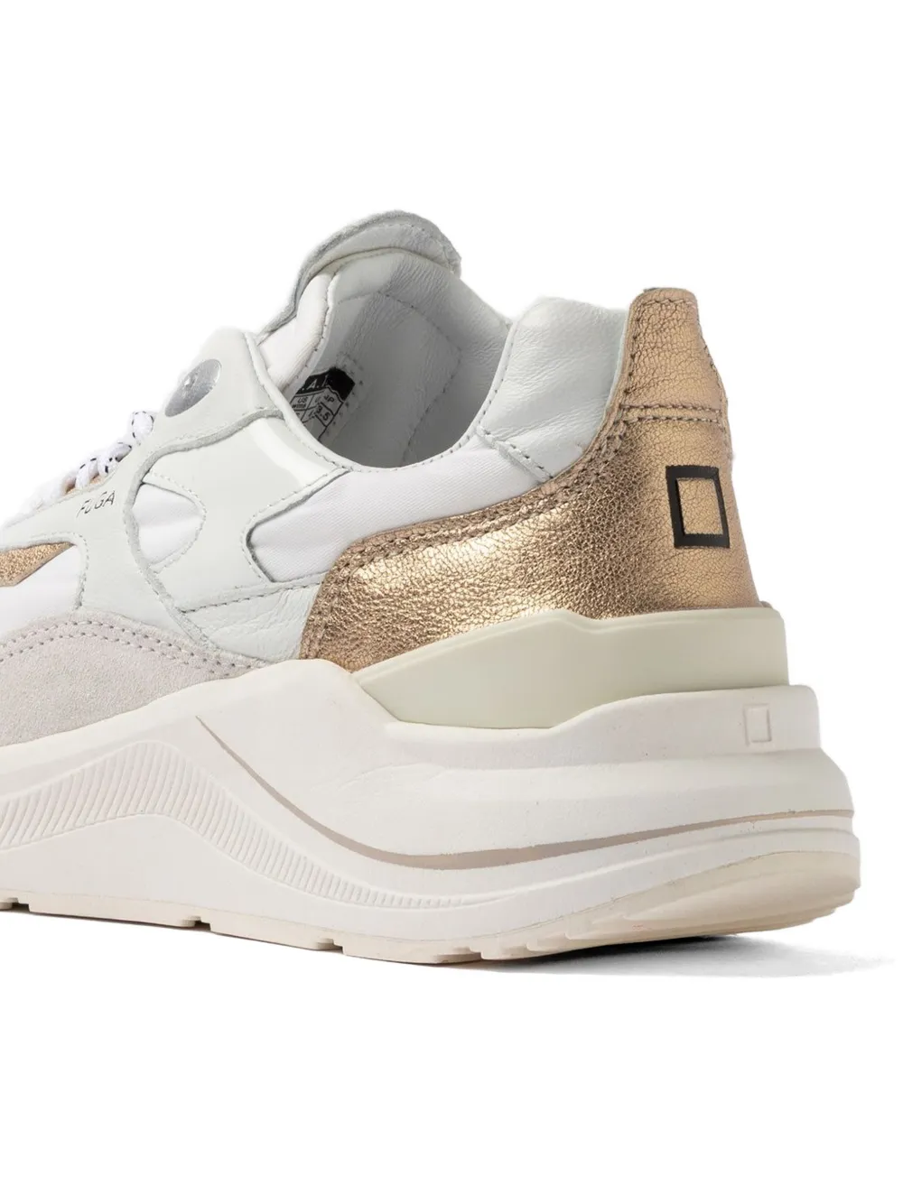 D.A.T.E. Fuga panelled sneakers Wit
