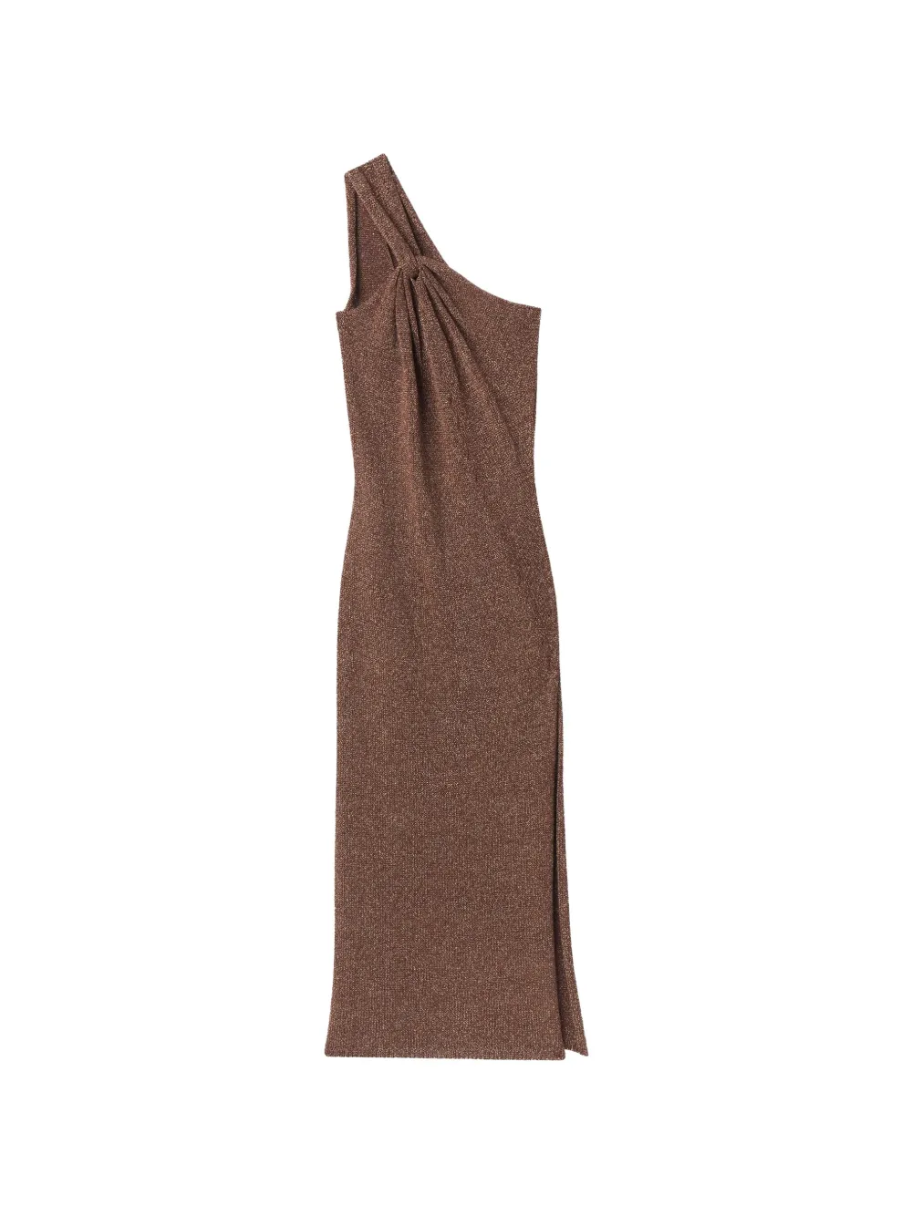 A.L.C. Abito midi Mimi con nodo - Marrone