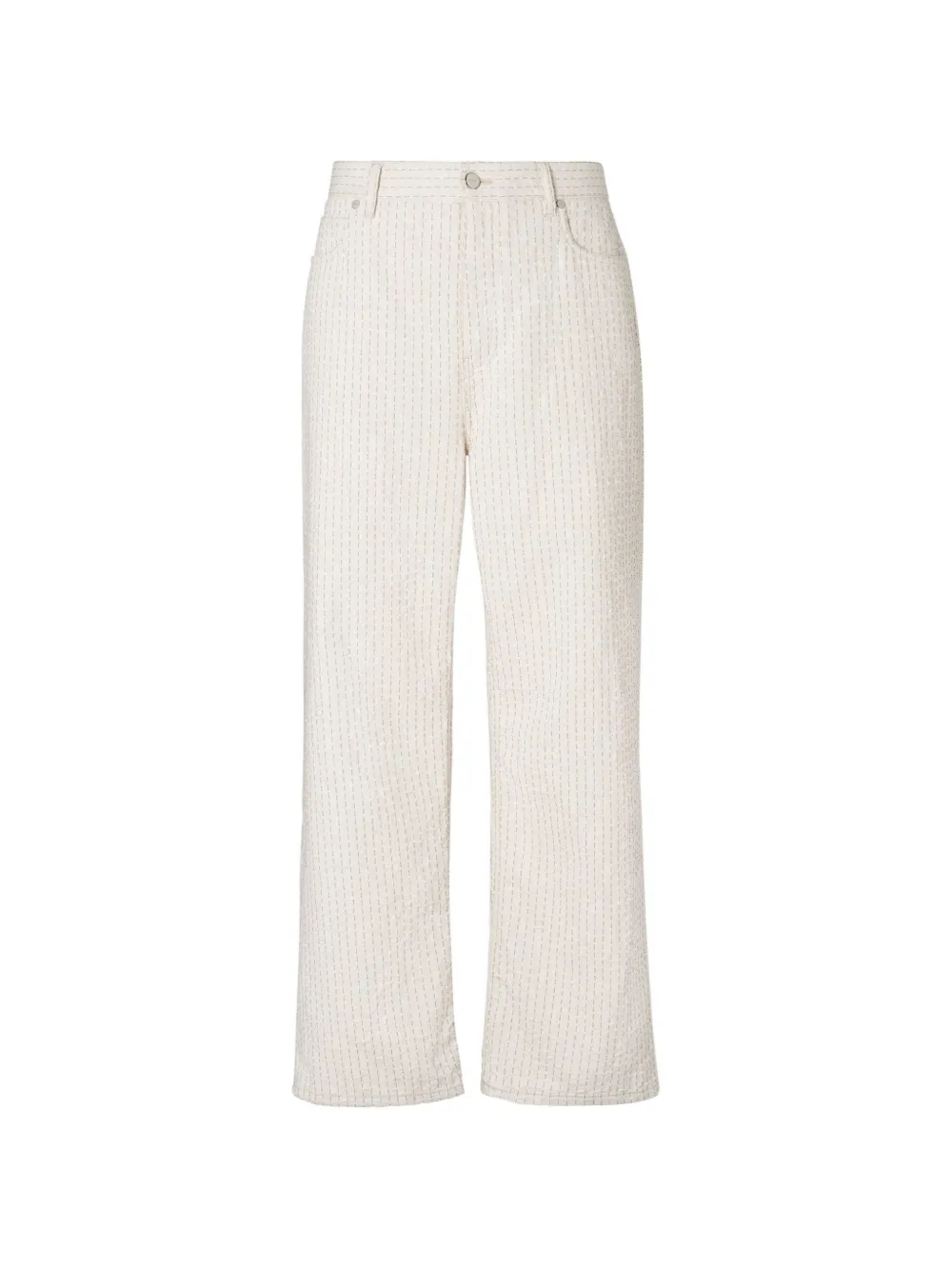 FENDI Straight jeans met stiksel Beige
