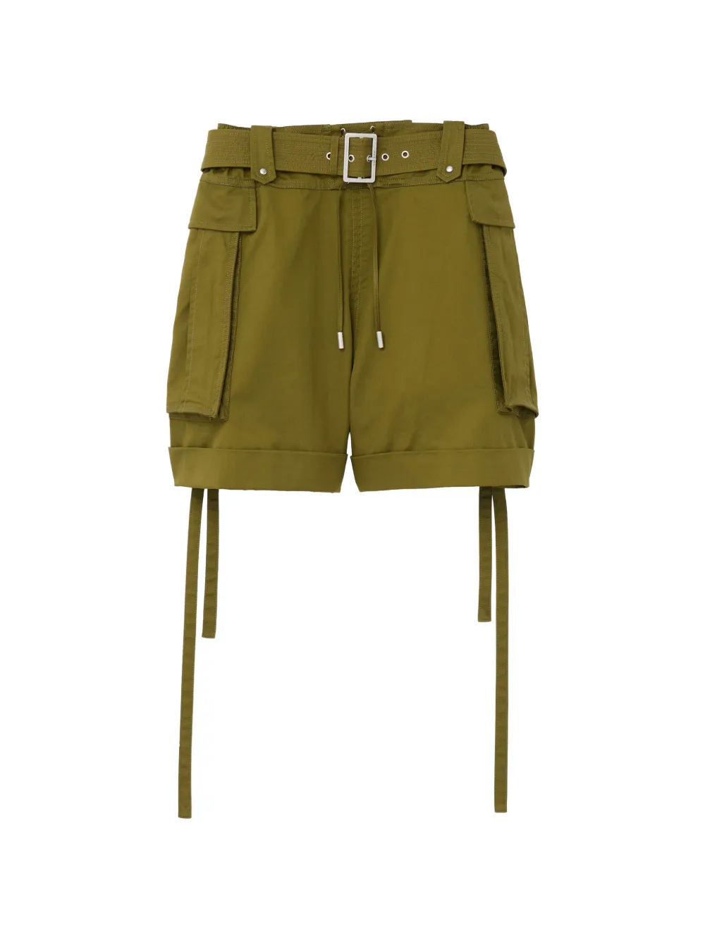 Alexander McQueen belted cargo shorts - Green