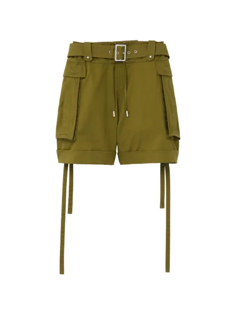 Alexander McQueen short cargo à taille ceinturée