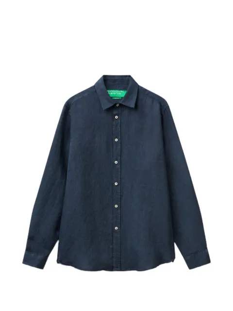 Benetton long-sleeved linen shirt