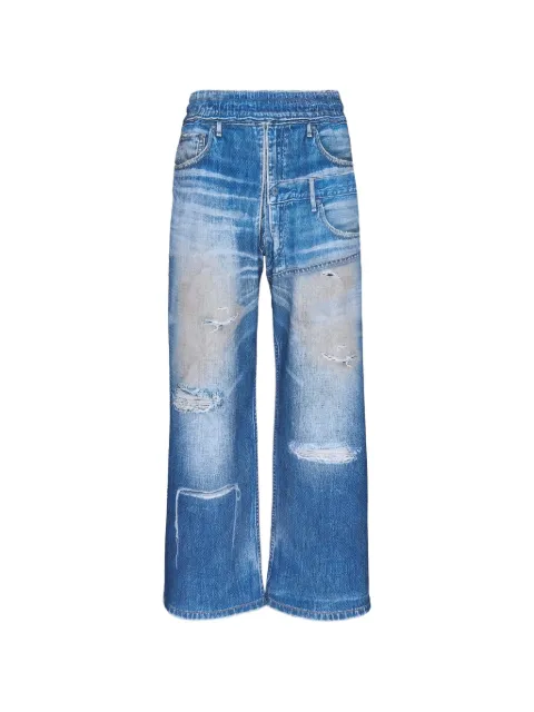 Andersson Bell cargo trompe l'oeil frayed jeans