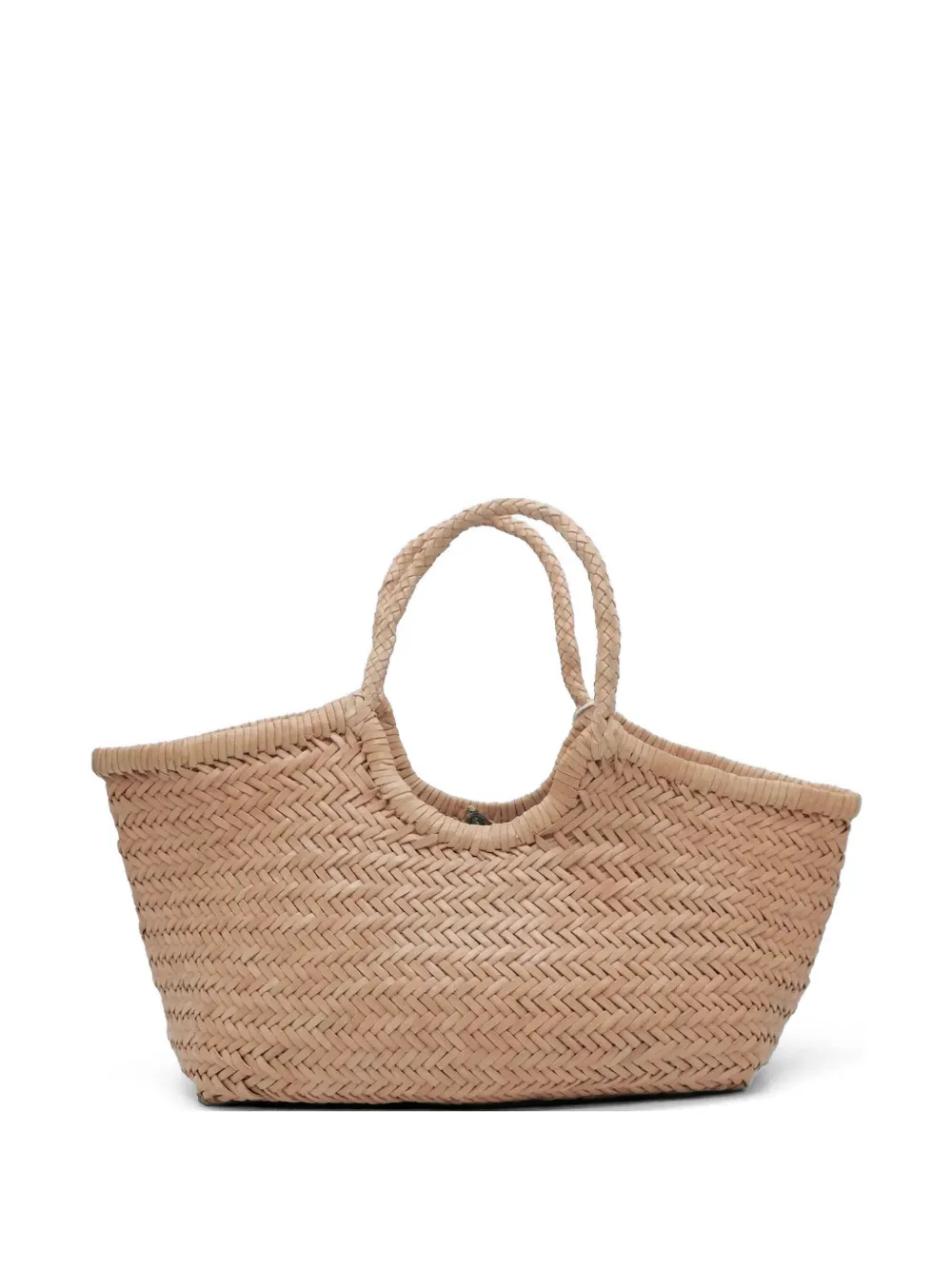 DRAGON DIFFUSION big Nantucket woven-leather tote bag - Toni neutri