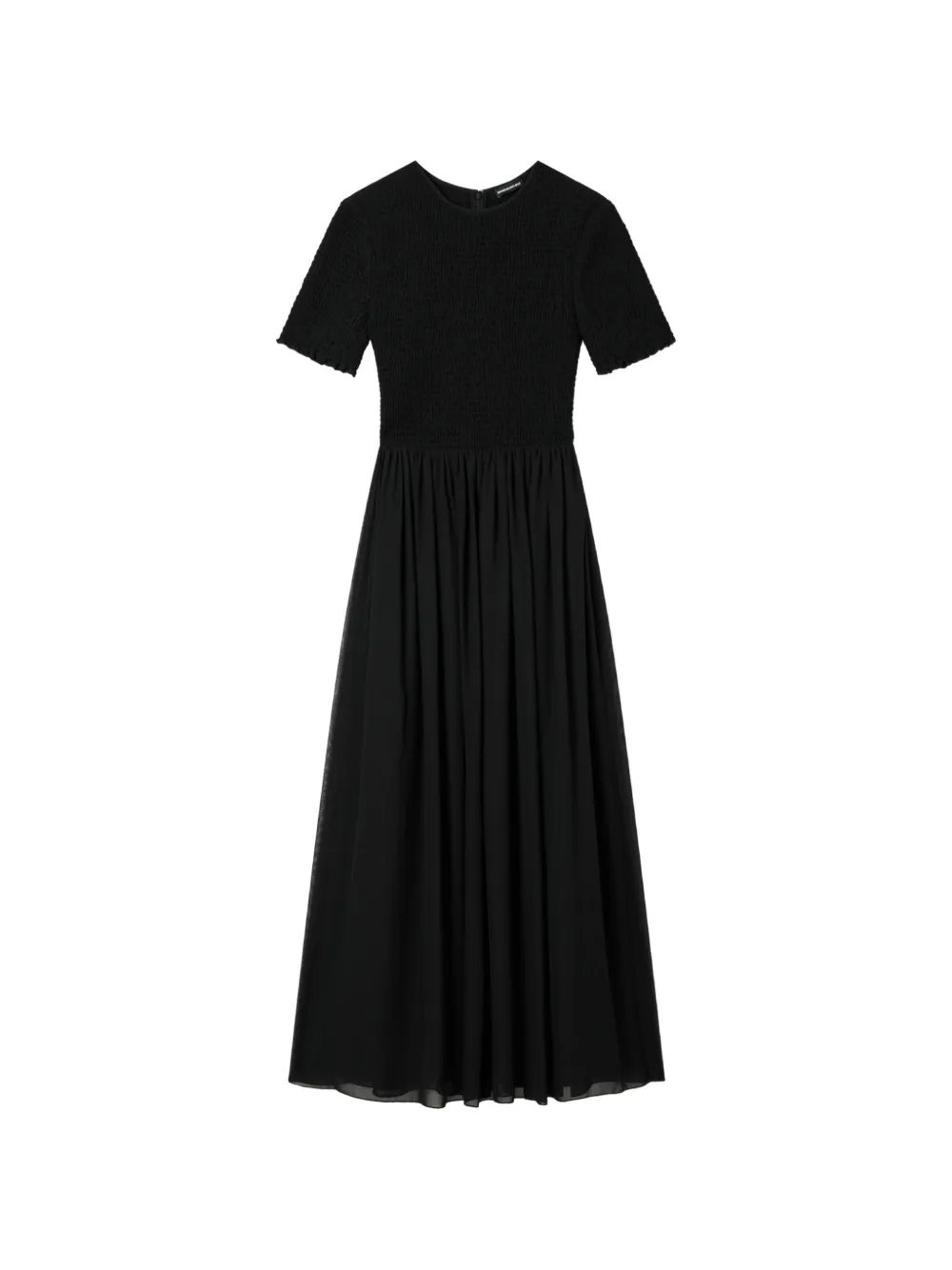 Emporio Armani short sleeve maxi dress - Nero