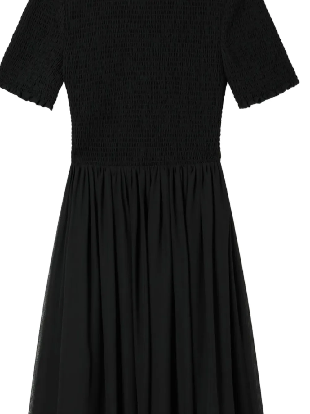Emporio Armani Maxi-jurk met ruches Zwart