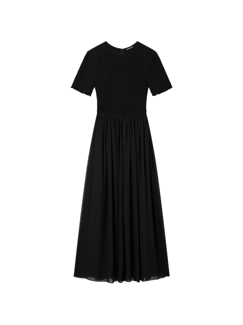 Emporio Armani Maxi-jurk met ruches Zwart
