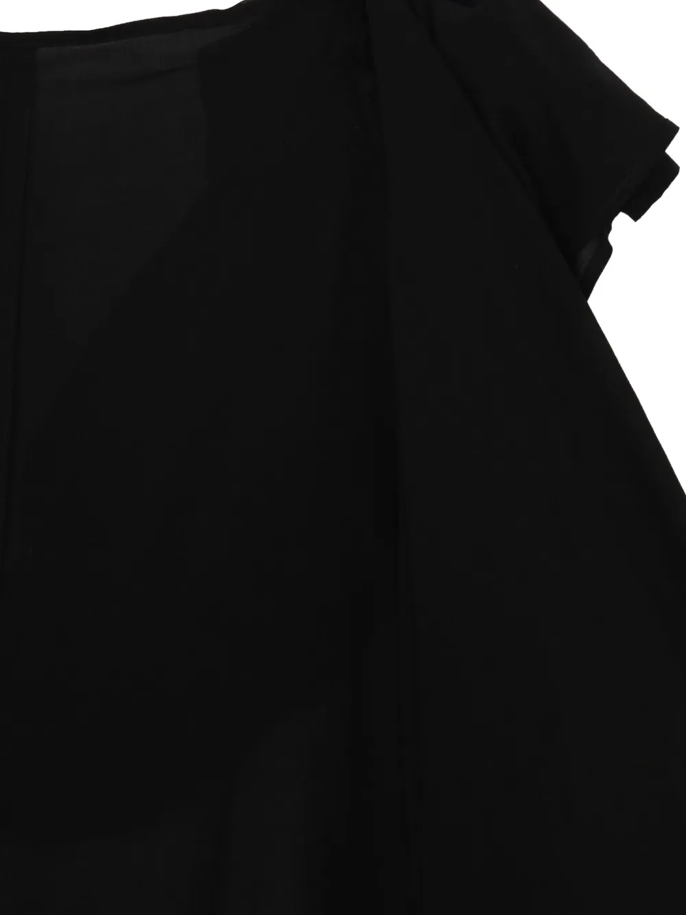 Yohji Yamamoto Jas met gedrapeerd detail en asymmetrische zoom Zwart