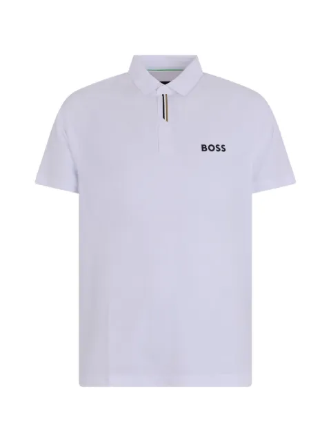 BOSS logo-detail short-sleeve polo shirt
