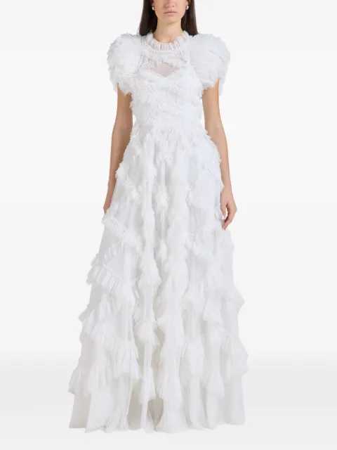 Needle & Thread Genevieve ruffled-details maxi dress