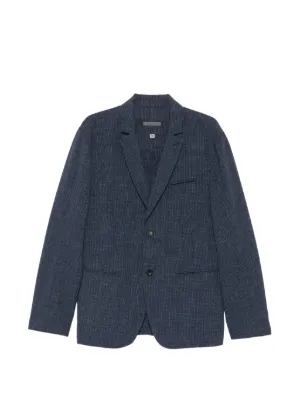Homme Plissé Issey Miyake Pleated double-breasted Jacket | Blue