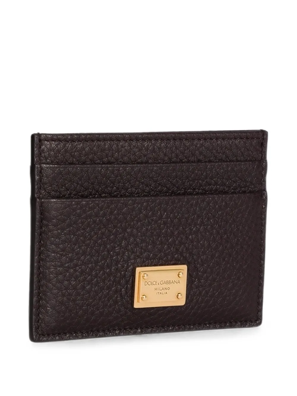 Dolce & Gabbana Kalfsleren pasjeshouder Bruin