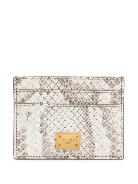 Dolce & Gabbana python card holder