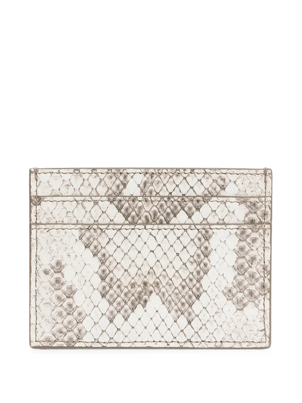 Dolce & Gabbana Pasjeshouder met python-effect Beige