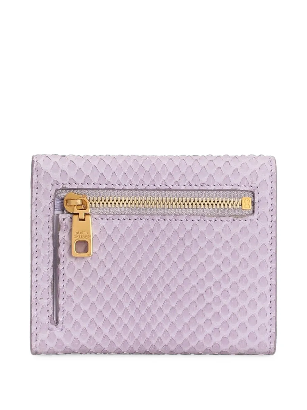 Dolce & Gabbana Portemonnee met python-effect Paars