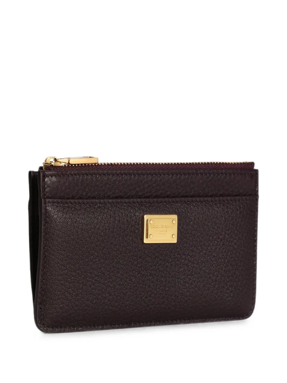 Dolce & Gabbana Kalfsleren pasjeshouder Bruin