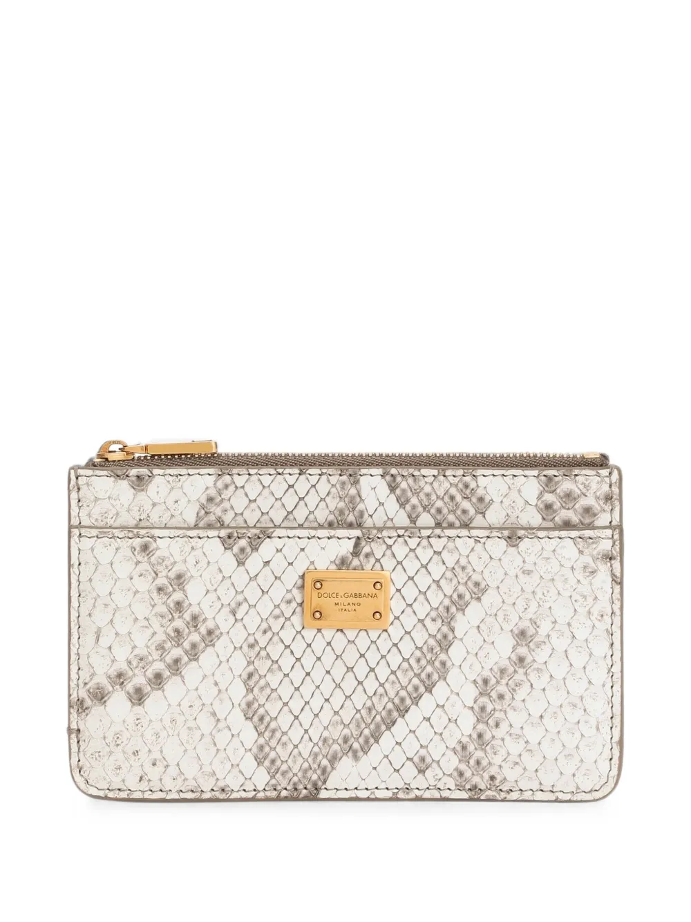 Dolce & Gabbana python card holder - Bianco