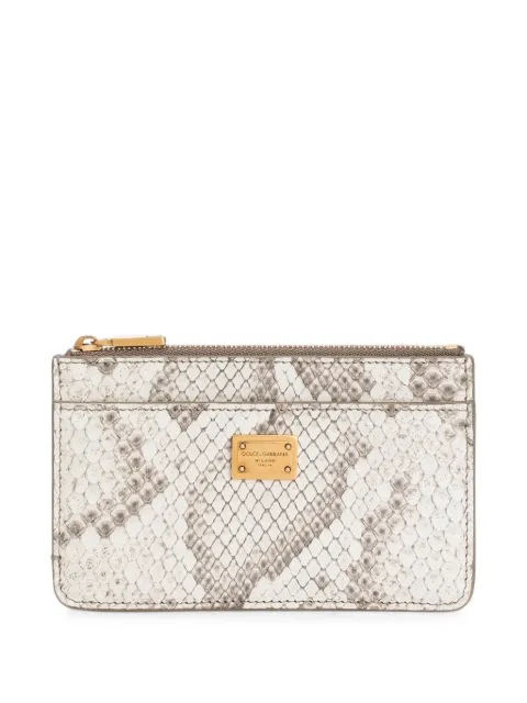 Dolce & Gabbana python card holder