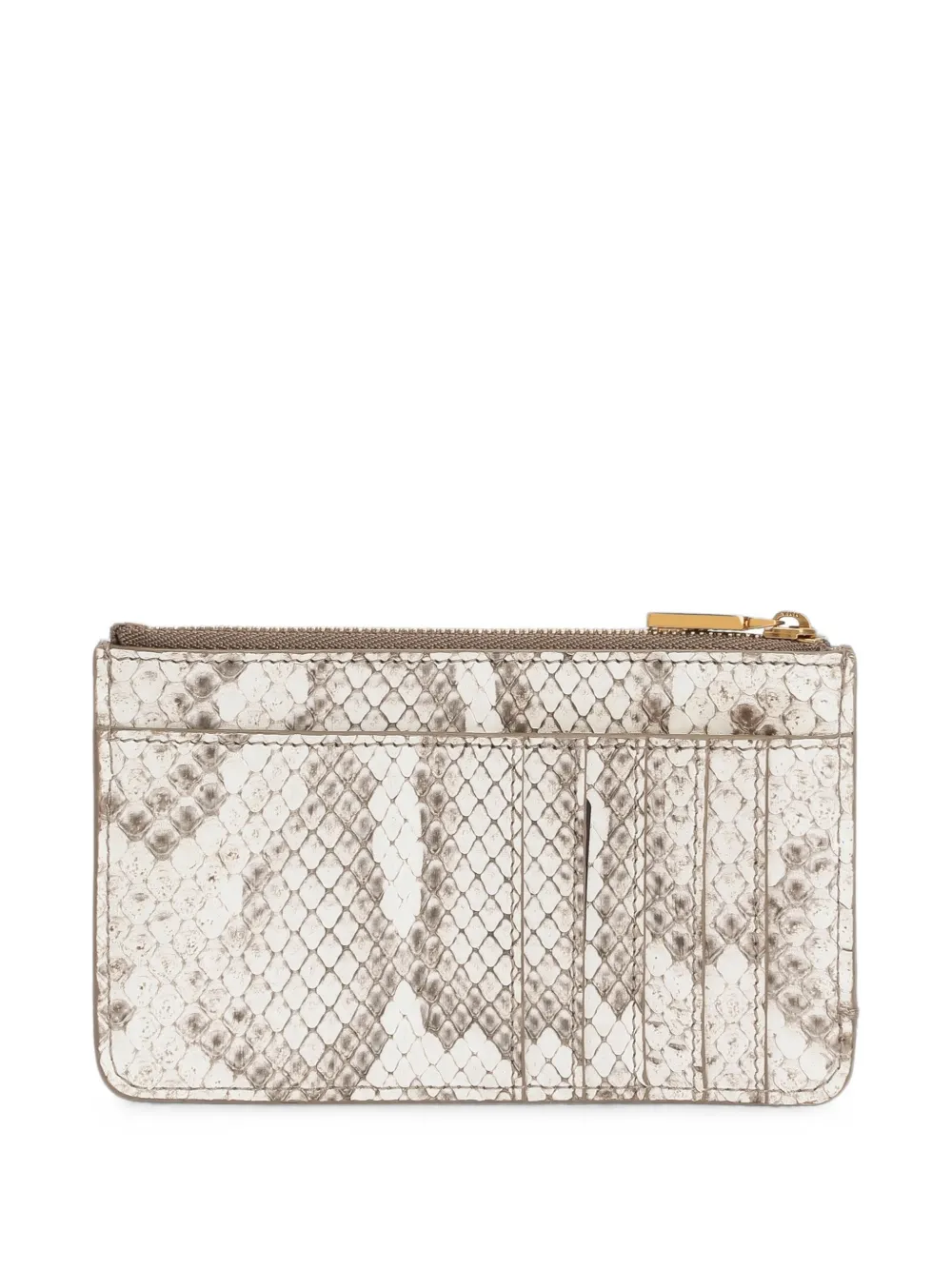 Dolce & Gabbana Pasjeshouder met python-effect Wit