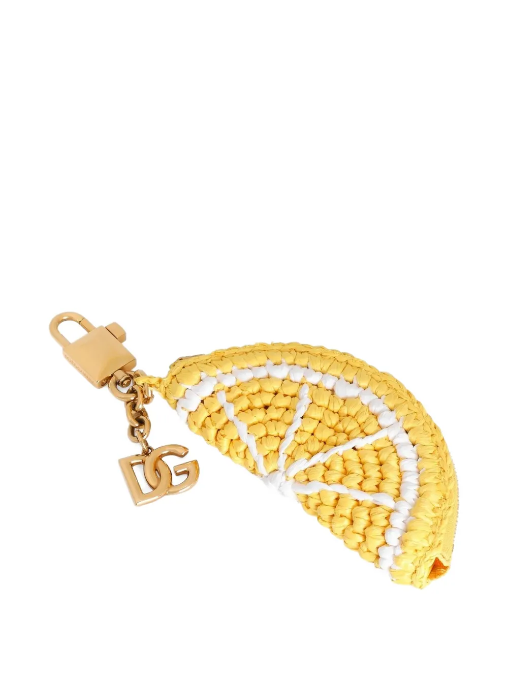 Dolce & Gabbana Raffia sleutelhanger Geel