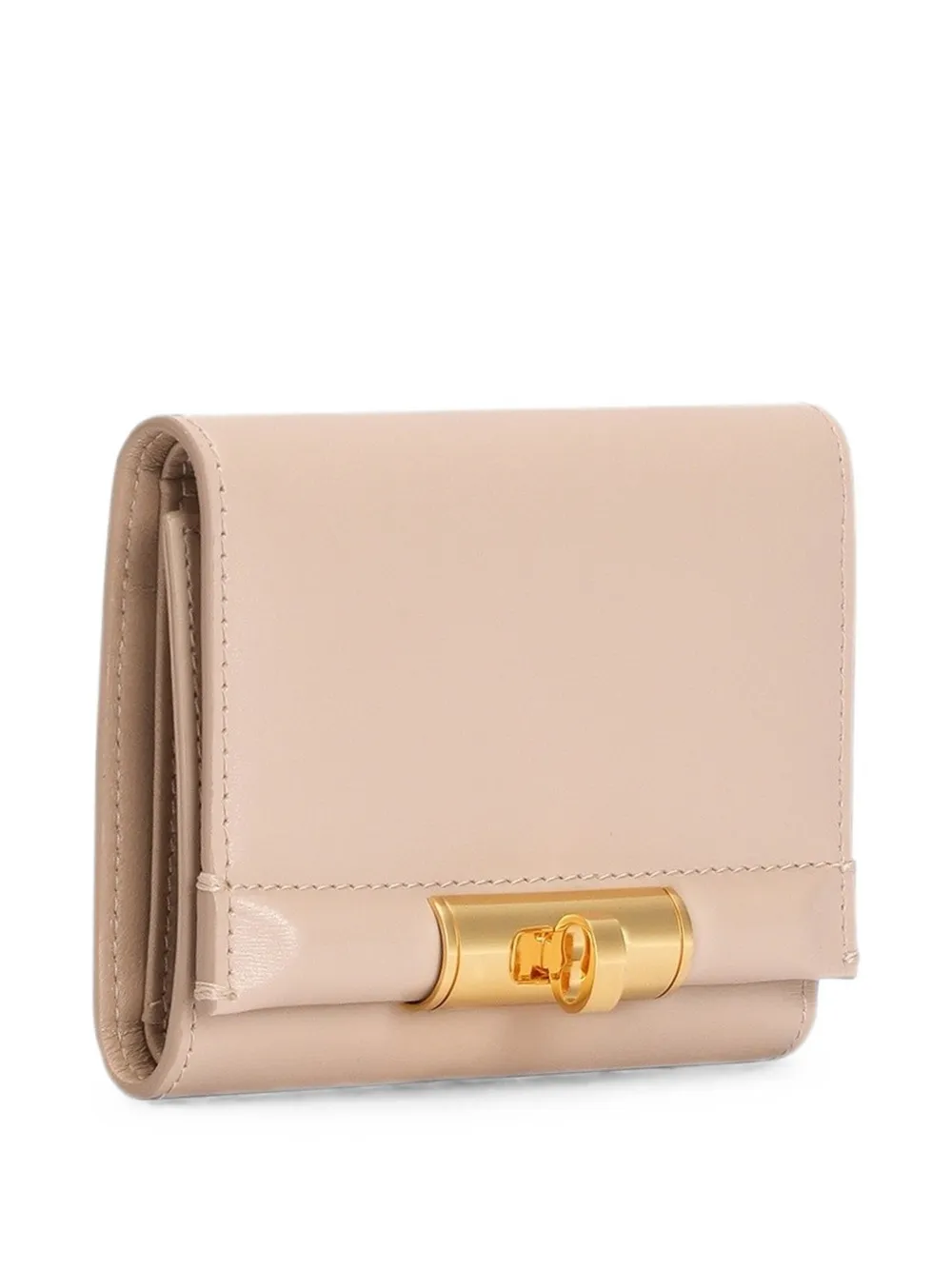 Dolce & Gabbana Marlene kalfsleren portemonnee Beige