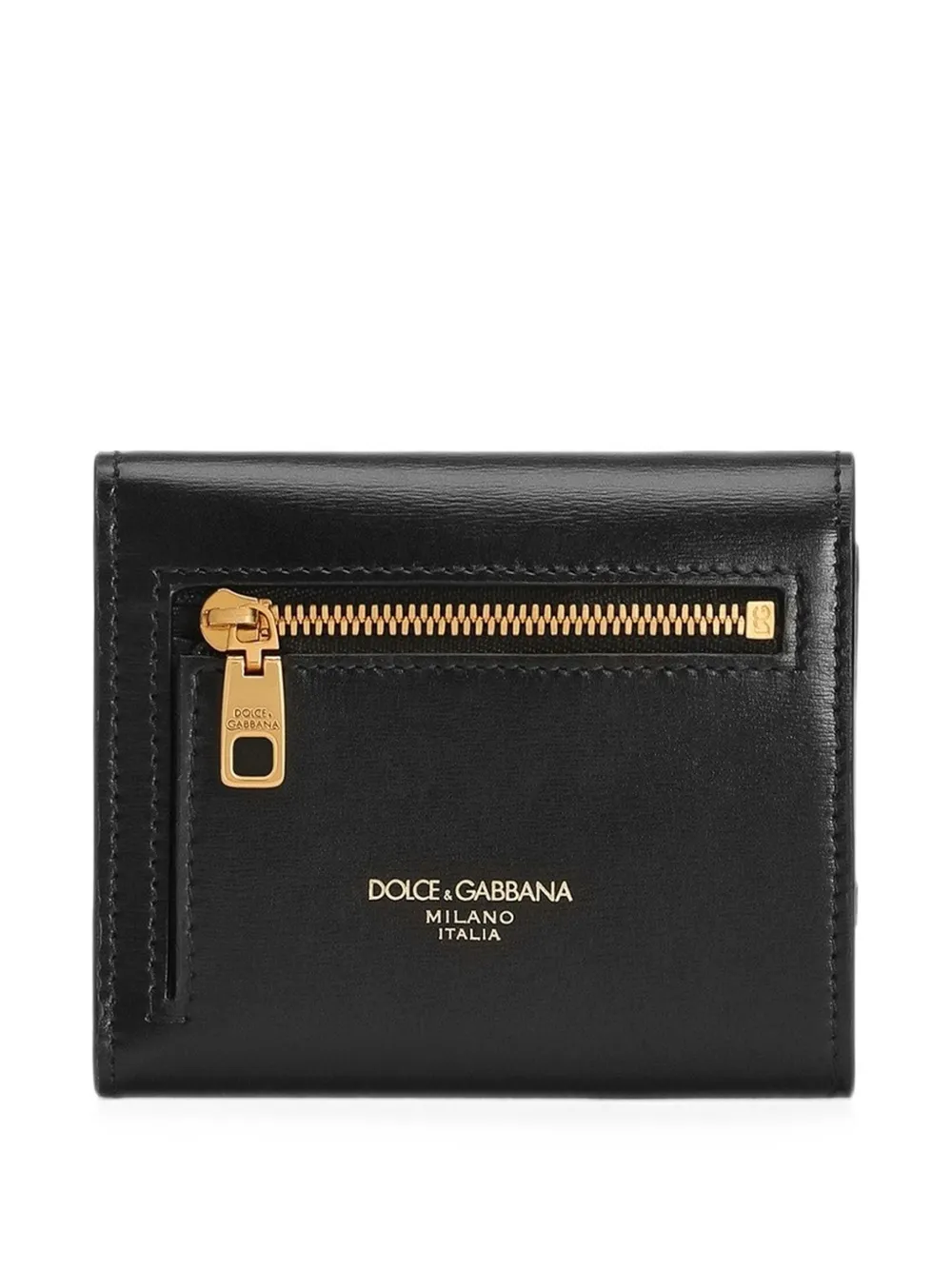 Dolce & Gabbana Marlene kalfsleren portemonnee Zwart