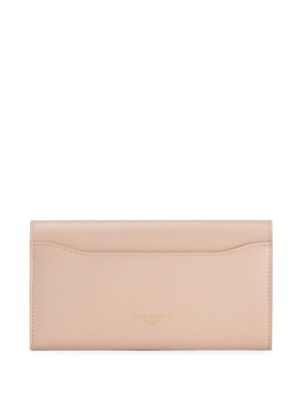 Dolce & Gabbana Marlene kalfsleren portemonnee Beige