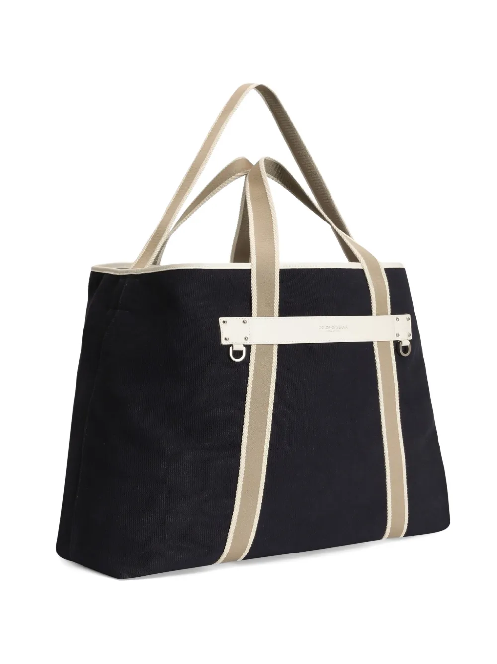 Dolce & Gabbana Essenza canvas shopping bag - Black