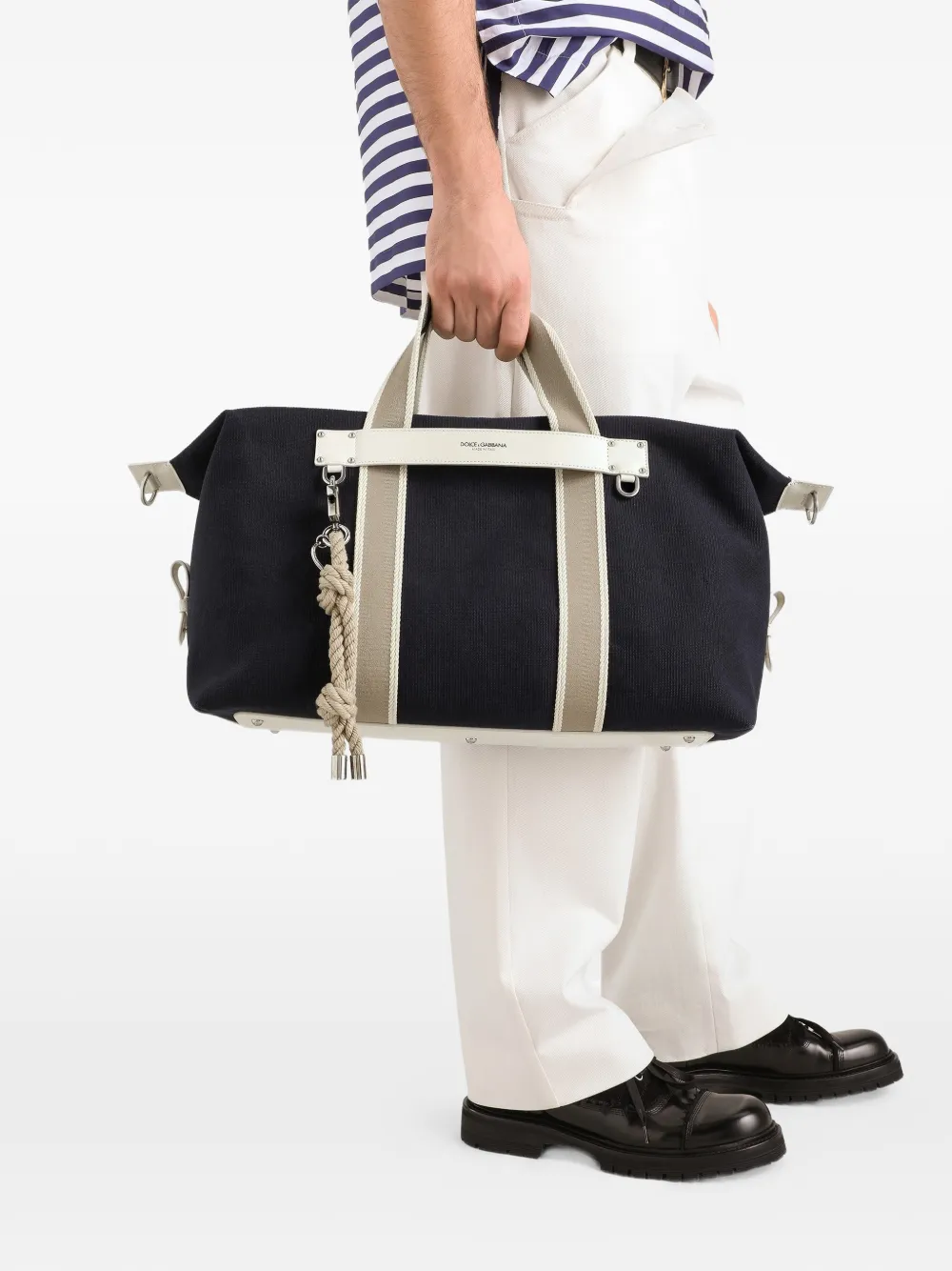 Dolce & Gabbana Essenza canvas reistas Zwart