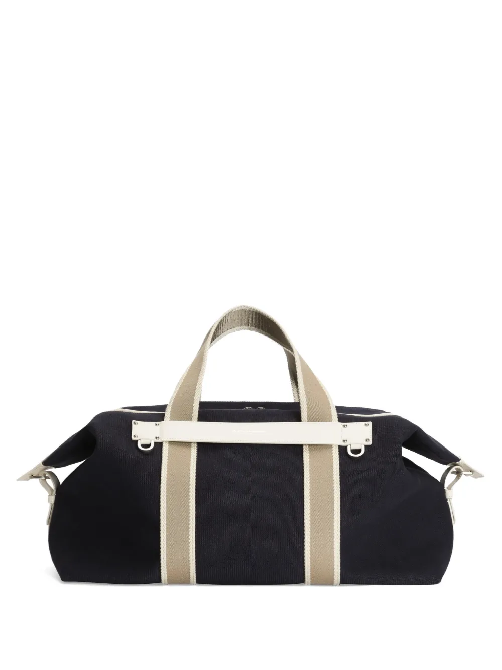 Dolce & Gabbana Essenza Canvas Travel Bag In Black