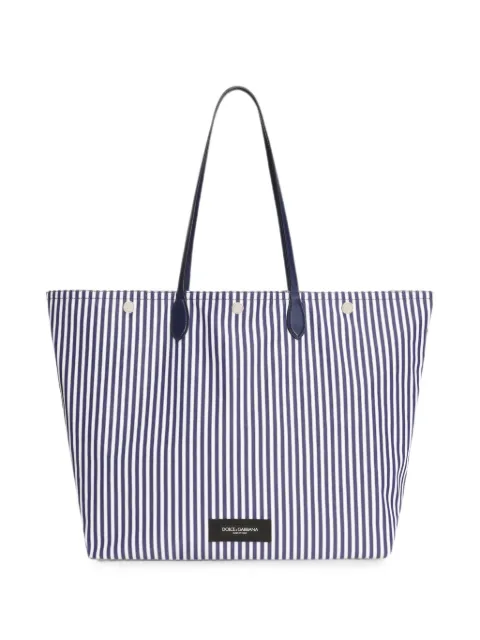 Dolce & Gabbana Essenza poplin shopping bag
