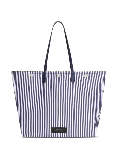 Dolce & Gabbana Essenza poplin shopping bag