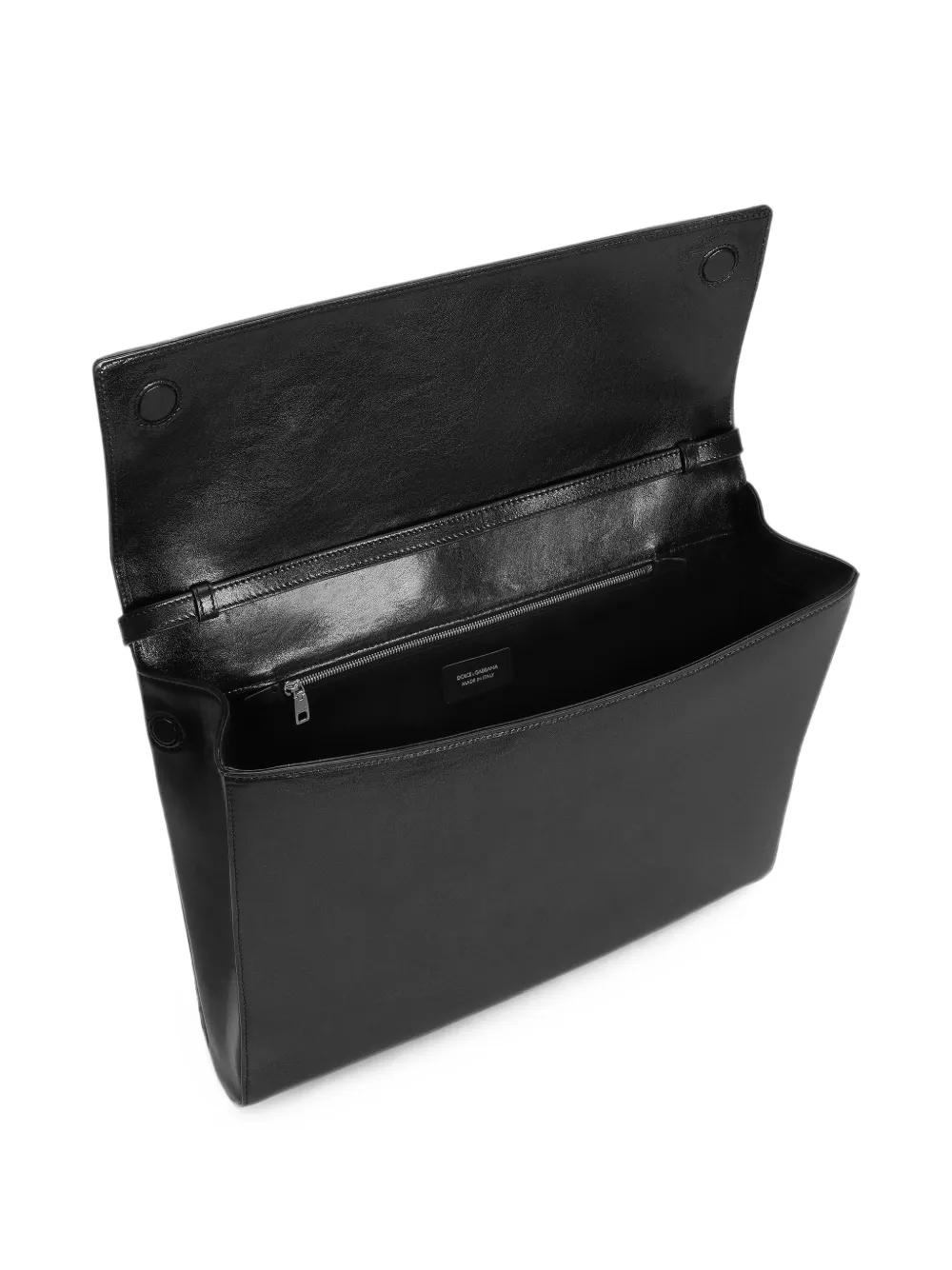 Dolce & Gabbana Clutch van kalfsleer met slot Zwart