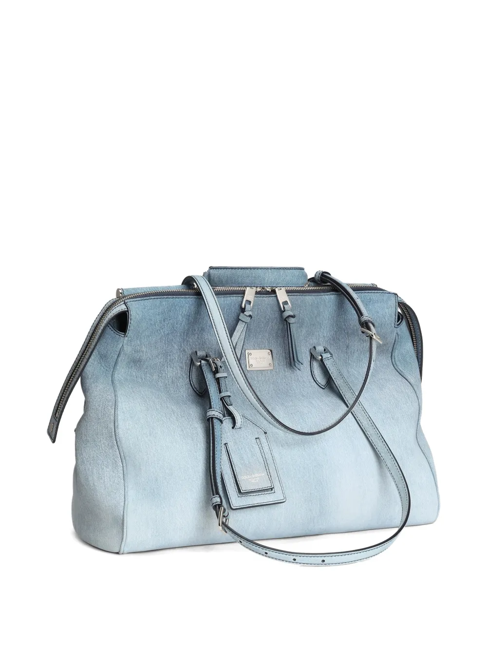 Dolce & Gabbana Vittoria handtas van nubuck denim Blauw
