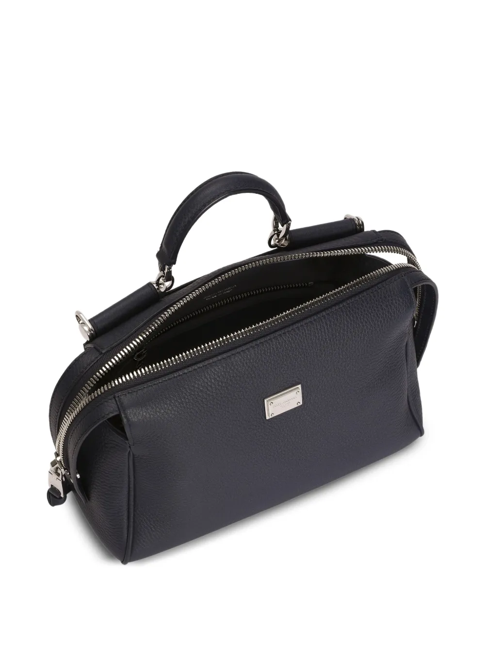 Dolce & Gabbana Vittoria kalfsleren handtas Blauw