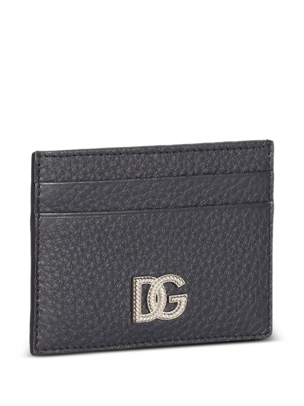 Dolce & Gabbana Pasjeshouder van kalfsleer met logo Blauw