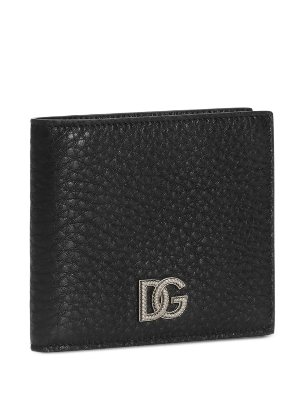 Dolce & Gabbana Kalfsleren portemonnee met logo Zwart