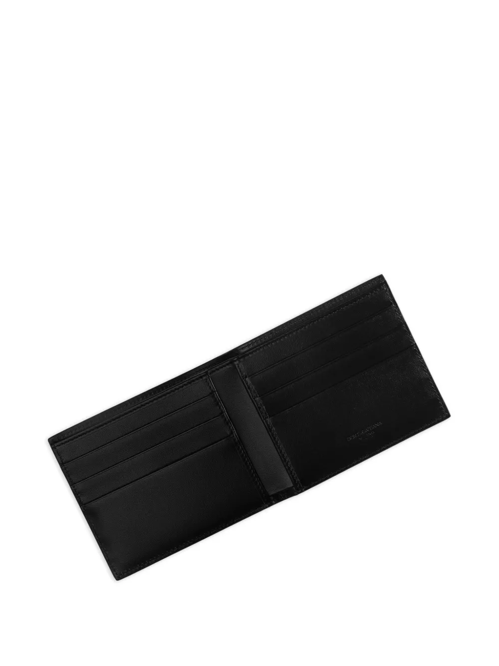 Dolce & Gabbana Kalfsleren portemonnee met logo Zwart