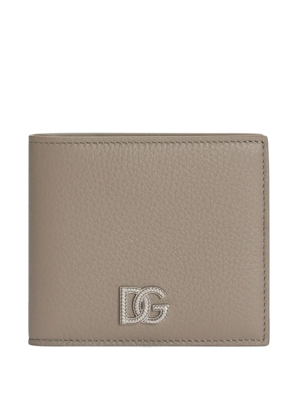 Dolce & Gabbana calfskin wallet with logo - Toni neutri