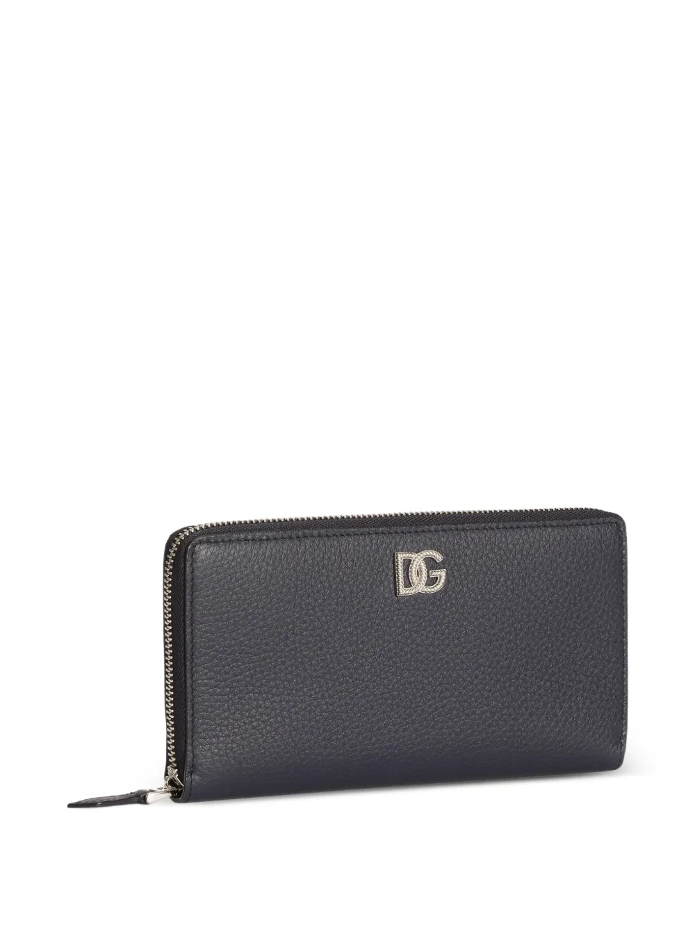 Dolce & Gabbana Kalfsleren portemonnee met logo Blauw