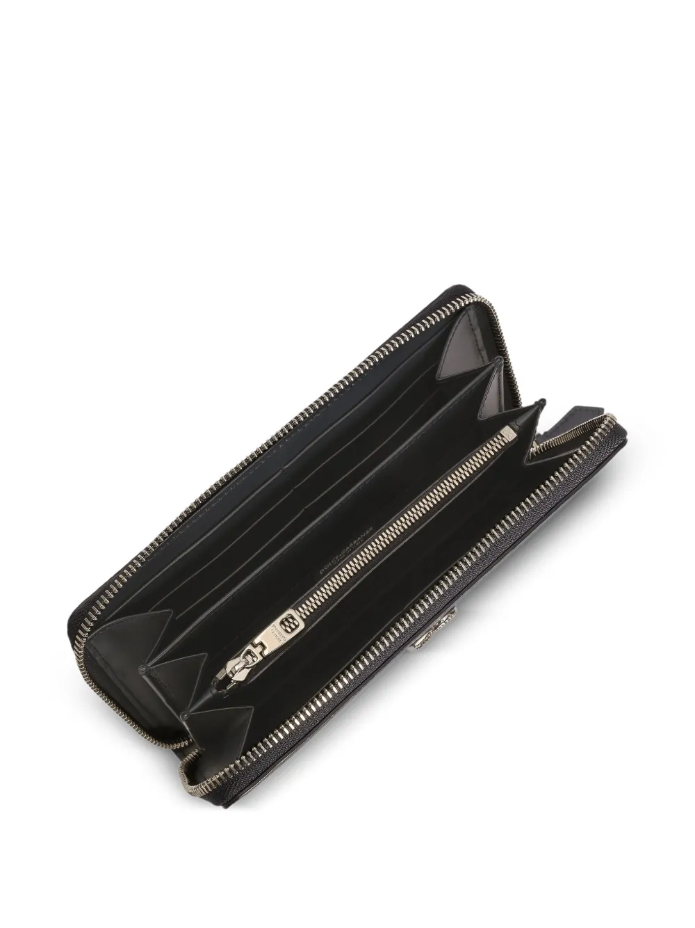 Dolce & Gabbana Kalfsleren portemonnee met logo Blauw
