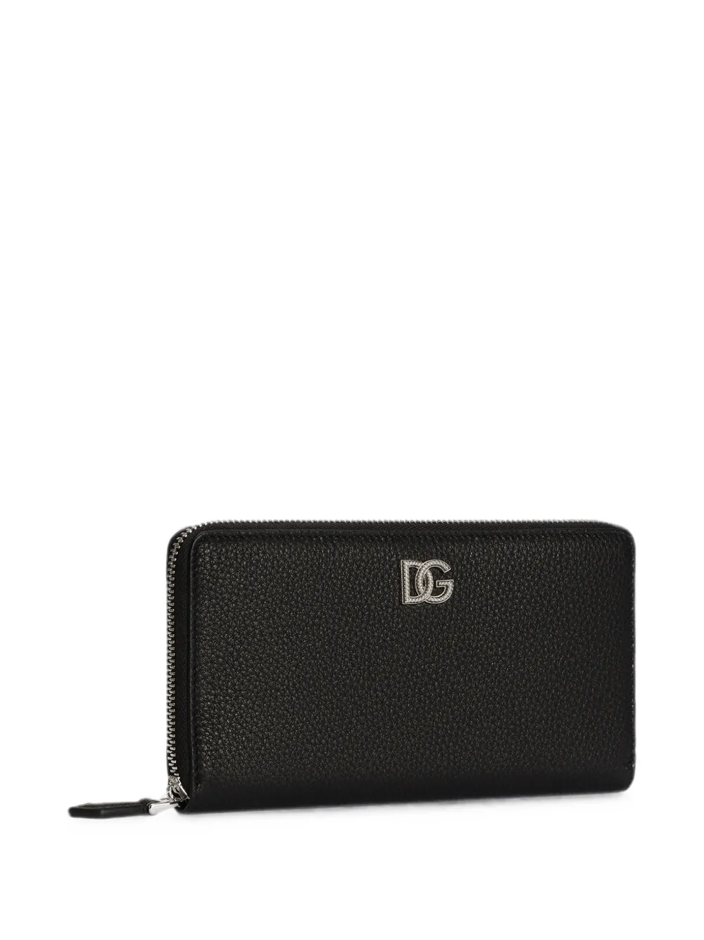 Dolce & Gabbana Kalfsleren portemonnee met logo Zwart