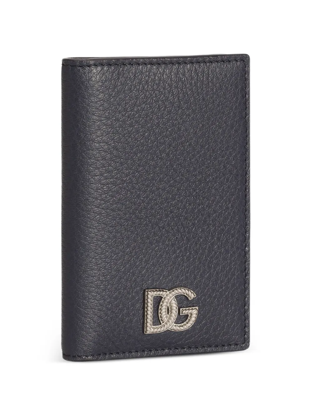 Dolce & Gabbana Pasjeshouder van kalfsleer met logo Blauw
