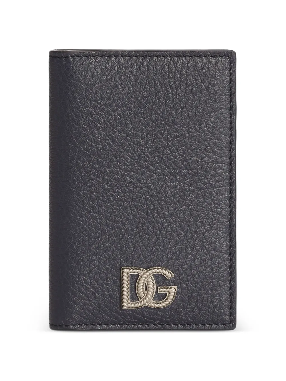 Dolce & Gabbana card holder in calfskin with logo - Blu