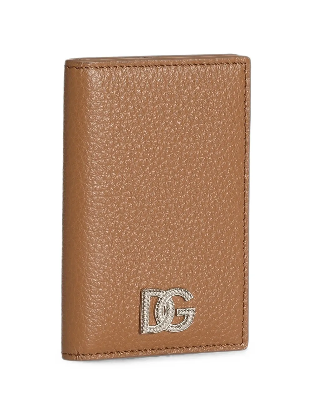 Dolce & Gabbana Pasjeshouder van kalfsleer met logo Beige