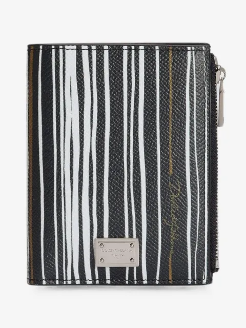 Dolce & Gabbana cartera con rayas estampadas