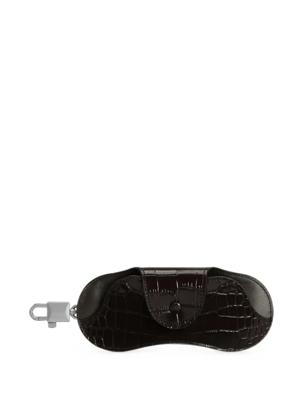 Dolce & Gabbana Custodia per occhiali in alligatore - Marrone