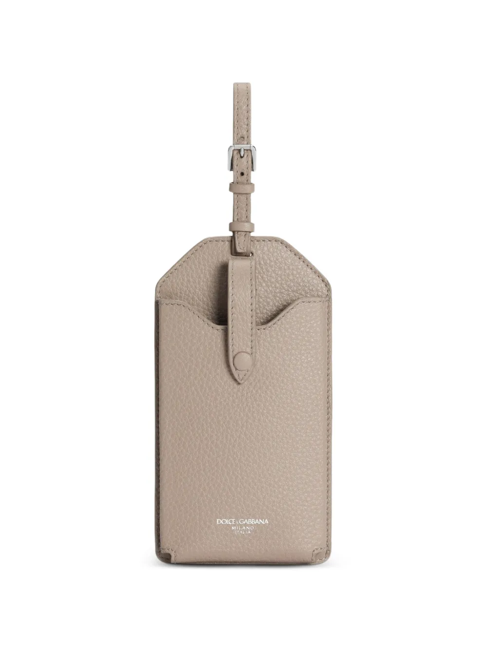 Dolce & Gabbana calfskin eyewear case Beige