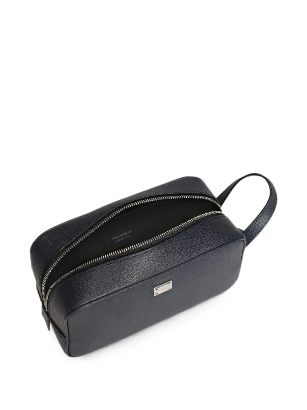Dolce & Gabbana Kalfsleren toilettas Blauw